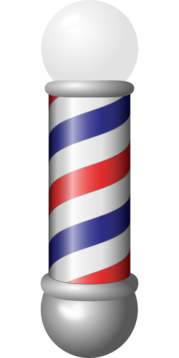 Barber responds to new competition by differentiating barber's pole