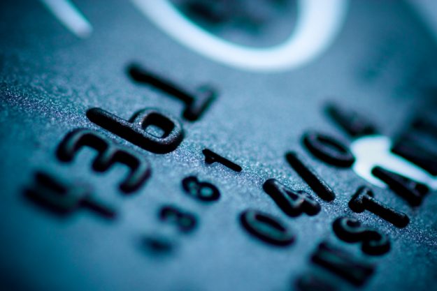 credit card credit card digits close-up