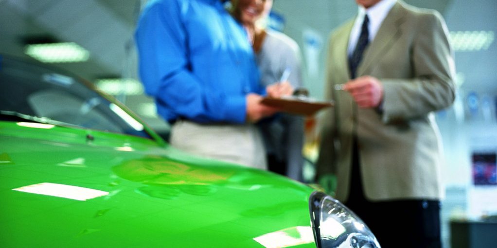Salesperson and a Customer Salesperson and a Customer