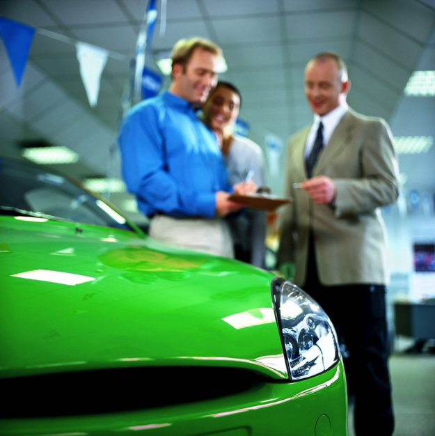 Salesperson and a Customer Salesperson and a Customer