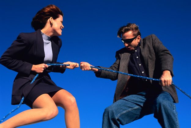 Power Struggle Between a Man and a Woman